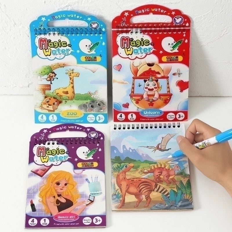 Handmade Early Education Picture Book Repeated Graffiti Water Painting Children's Drawing Board