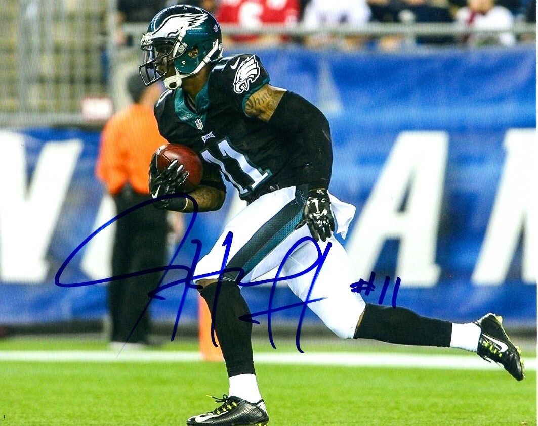 Autographed JOSH HUFF Philadelphia Eagles 8x10 Photo Poster painting w/COA