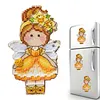 Daffodils DIY Cross Stitch Kit 14CT Thread Art Needlework Fridge Magnets 7x11cm tapestrymarket
