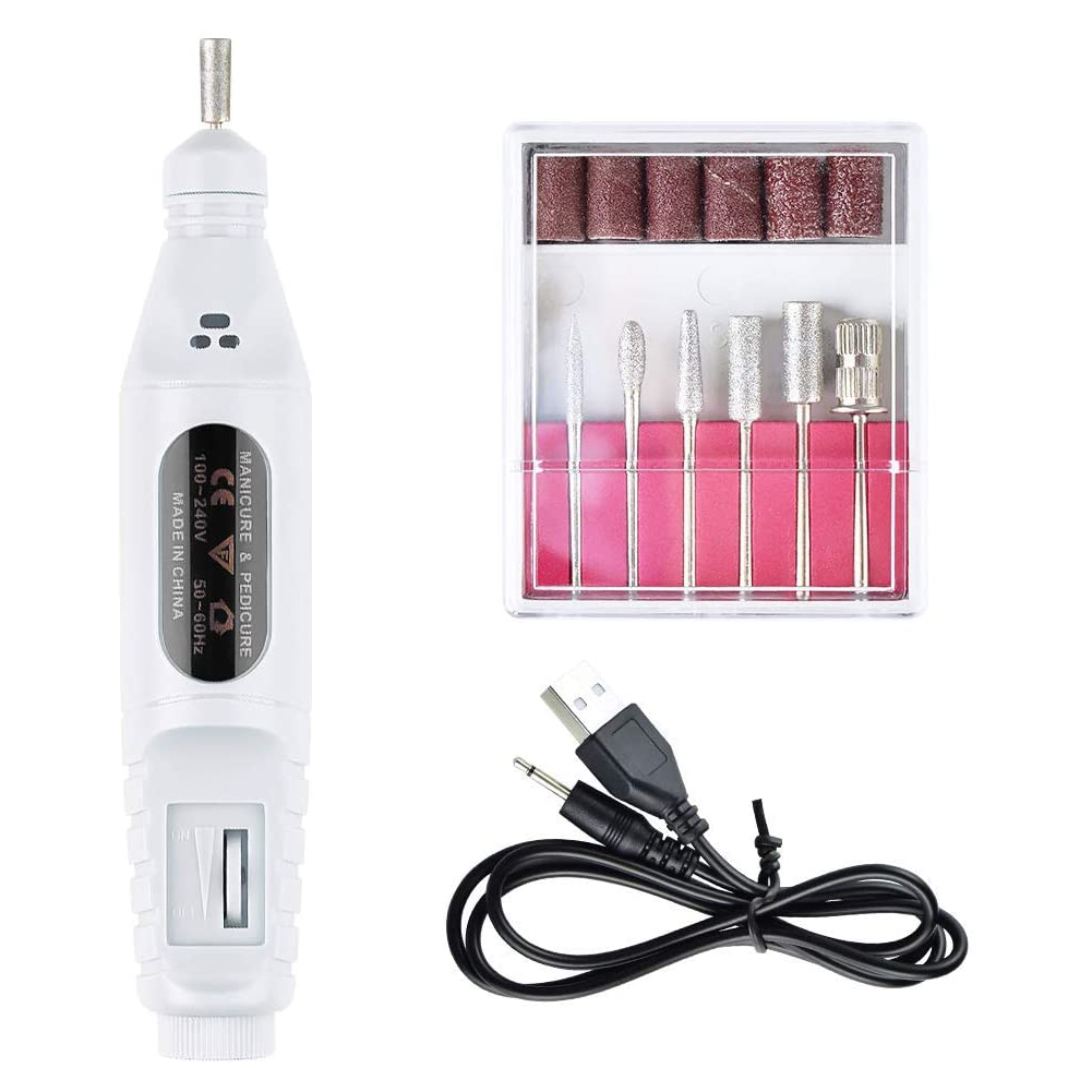 

Electric Nail Drill Machine Kit USB Charging Manicure File Nail Art Pen Set, 501 Original