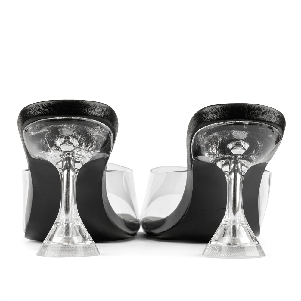 7cm/2.76''  Transparent Low Heeled Sandals Women's Slippers