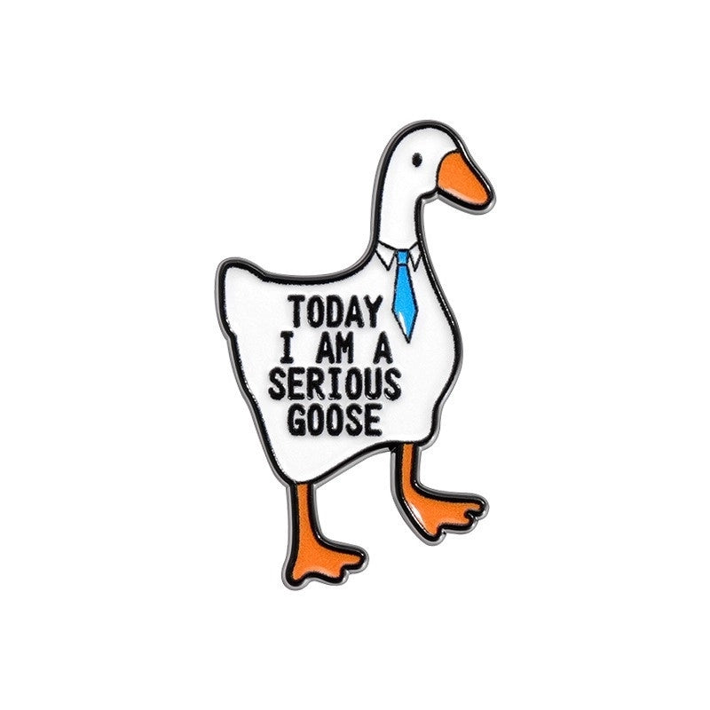 Cartoon Style Cute Pin Duck Zinc Alloy Stoving Varnish Plating Unisex Brooches