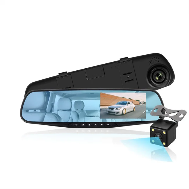 4.3 Inch Dash Camera Dual Lens Auto Video Recorder