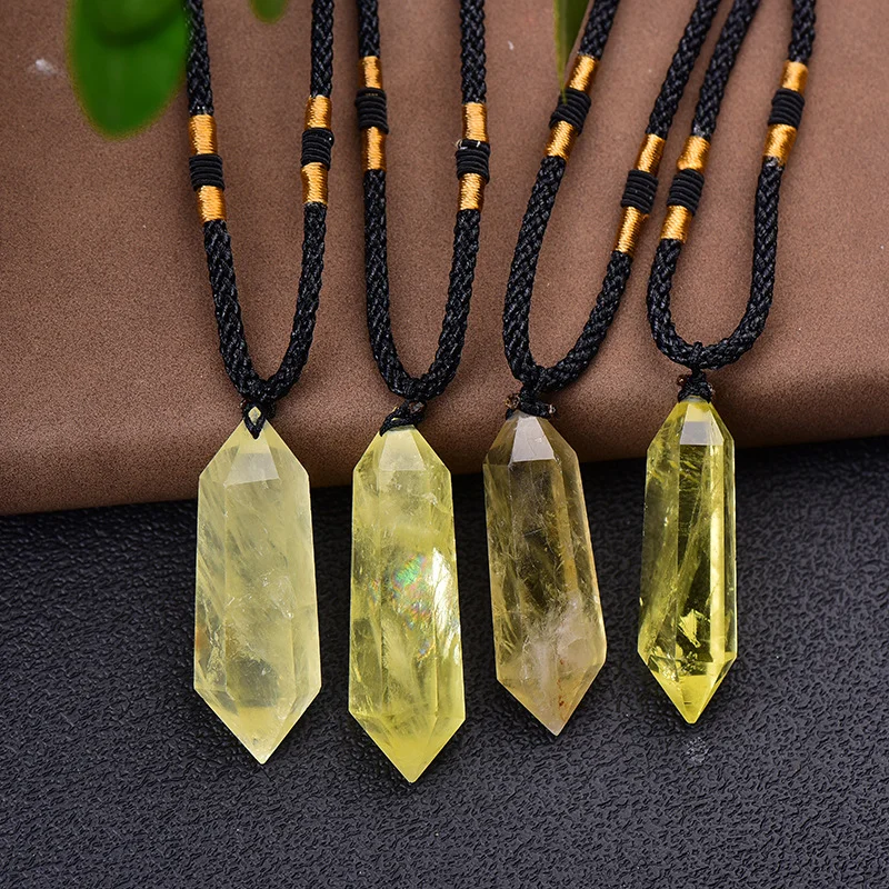 Natural crystal stone necklace 33