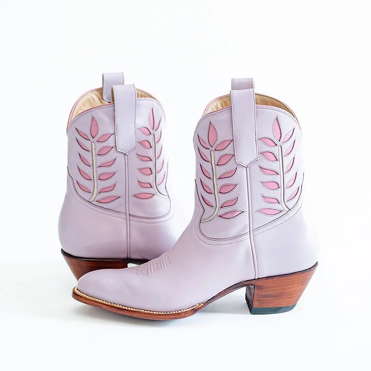 Light purple sale booties