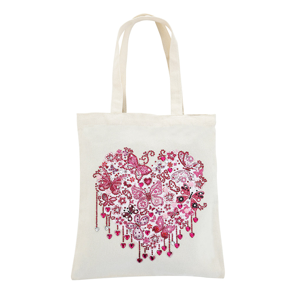 Diy Diamond Painting Handbag Reusable Shopping Tote (Bb001 Butterfly Love) gbfke