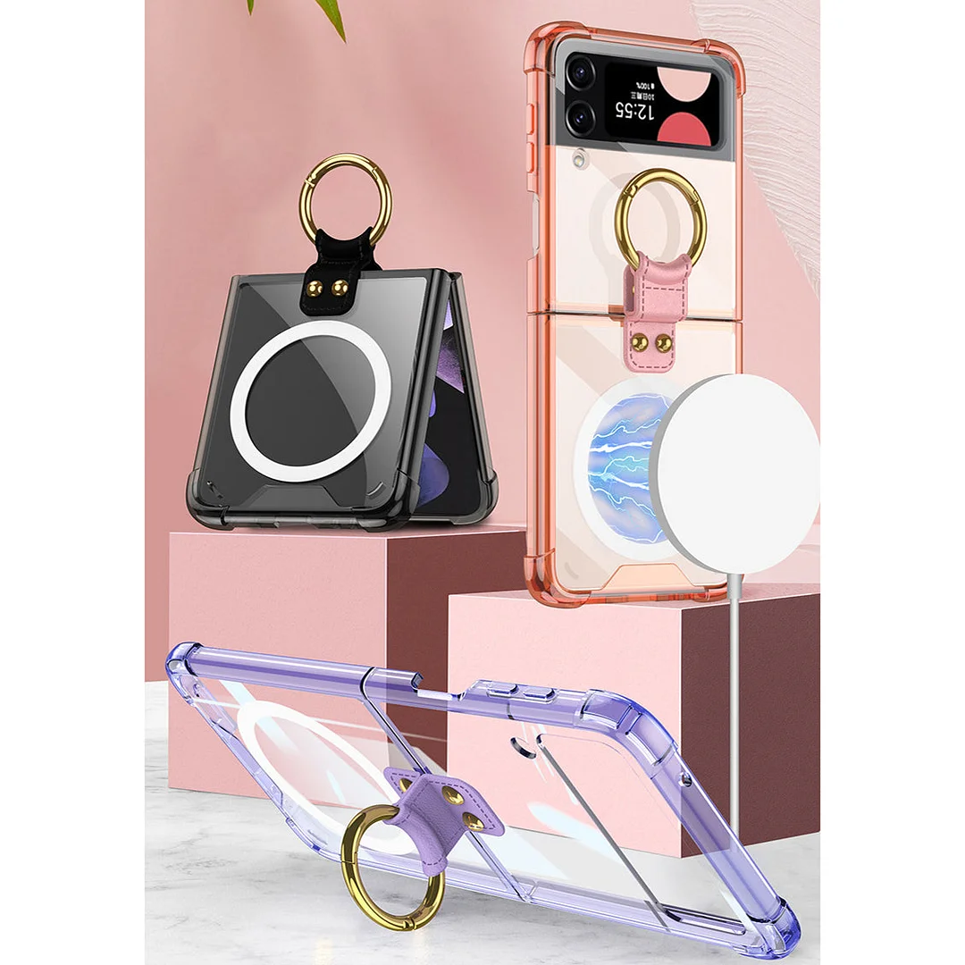 Suitable For Samsung Z Flip 4 Airbag Anti Falling Magnetic Phone Case