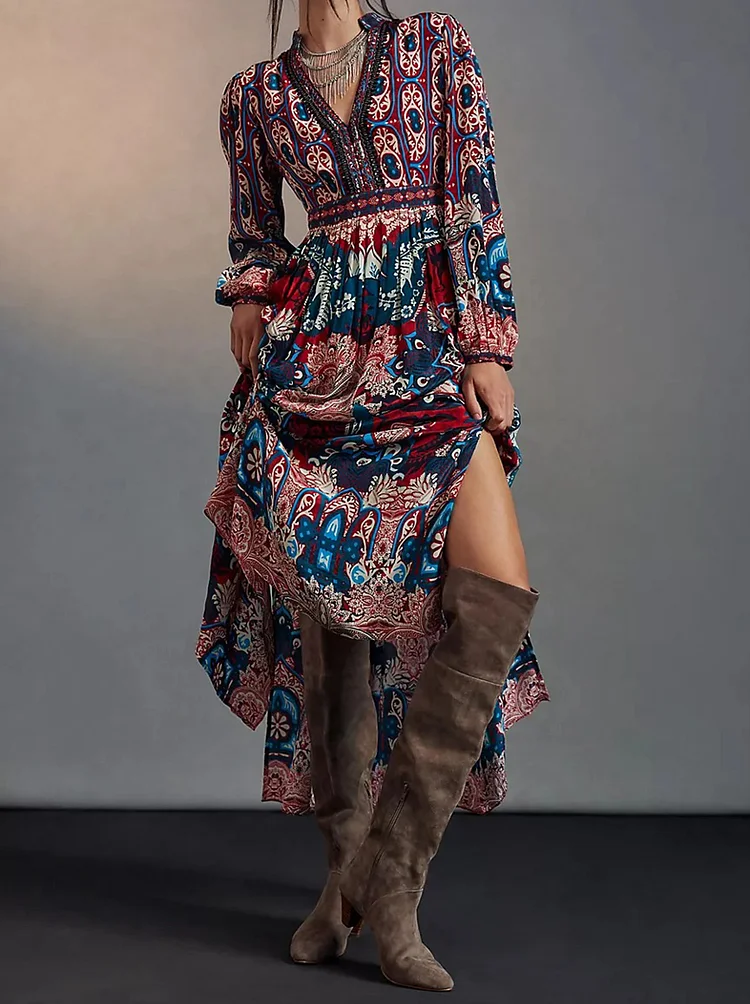 Women Patterned Maxi Dress