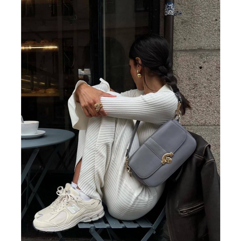 Ootddress White High Waist Knitwear Dress Fashion Women Rib Lapel Autumn 2025 Slim Elegant Long Dress Casual Knit Solid Party Dress