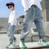 Kid Boys Casual Pants  Spring and Autumn Trend Washed Jeans Pants