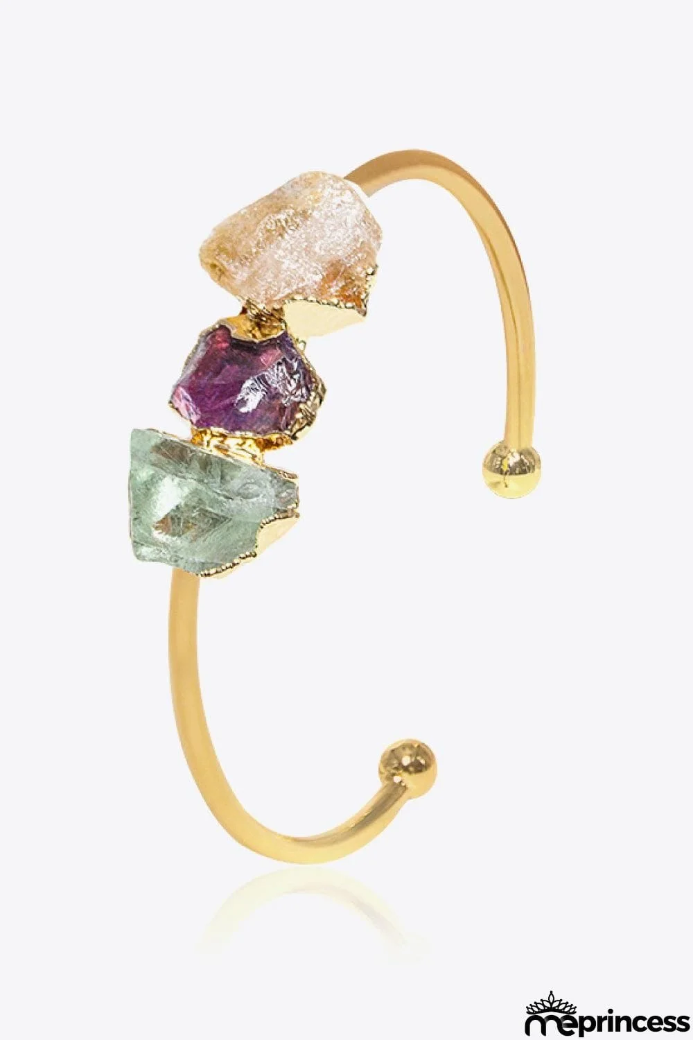 Inlaid Crystal Open Bracelet
