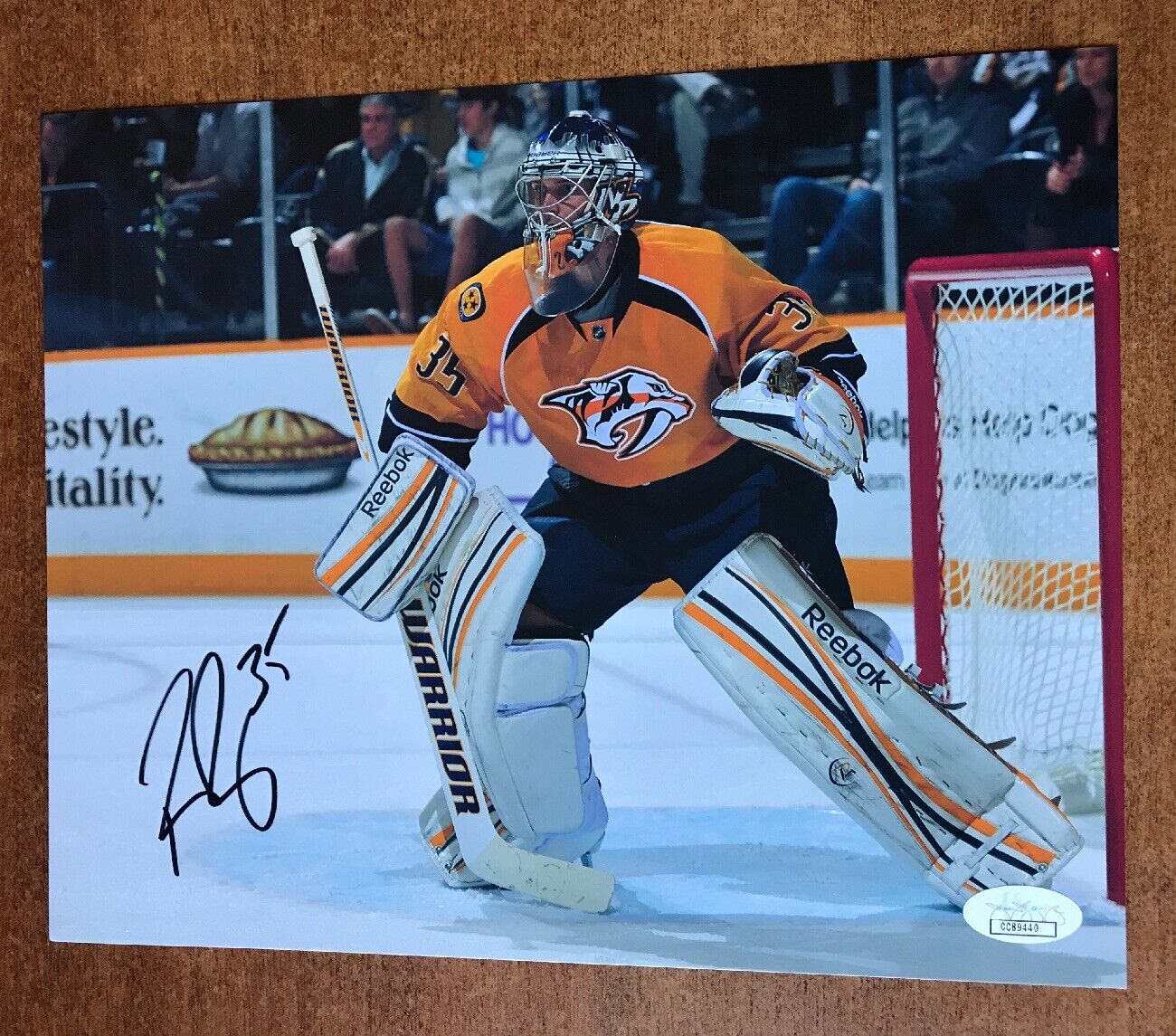 Pekka Rinne SIGNED Nashville Predators JSA COA Certified 8x10 Photo Poster paintingGRAPH