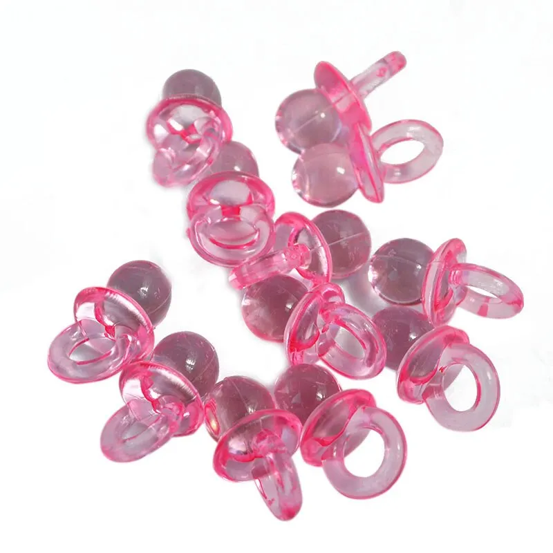 50Pcs Multicolor Mini Pacifiers Baby Shower Party Favors Decor DIY Girl Boy Birthday Festival Party Table Decoration Supplies