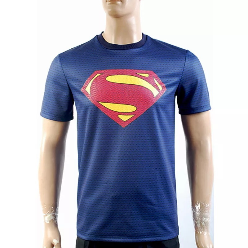 Superman Man Of Steel Superman Blue T Shirt New