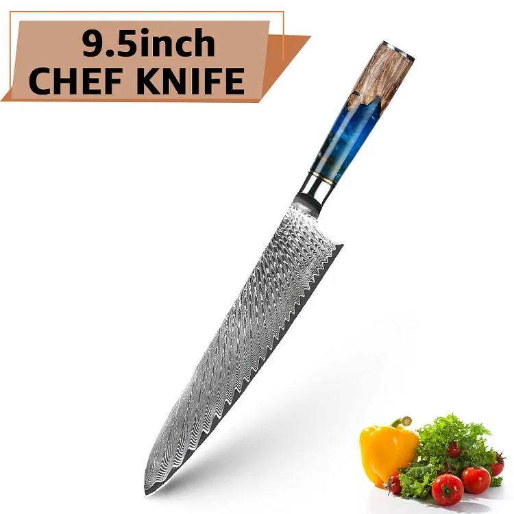 Kitchen Knife German Stainless Steel Damascus Chef Knife Sharp Cleaver Steak Santoku Multipurpose Knife with Gift Box
