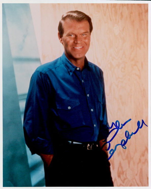 Glen Campbelll signed 8x10 Photo Poster painting COA in-person