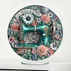 (US Local)Acrylic Special Shape Sewing Machine 5D Diamond Painting Clock Art Craft Kit