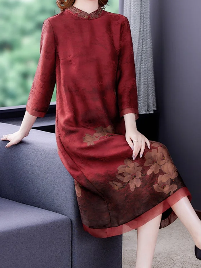 Silk Fragrant Cloud Gauze Fashion Dress