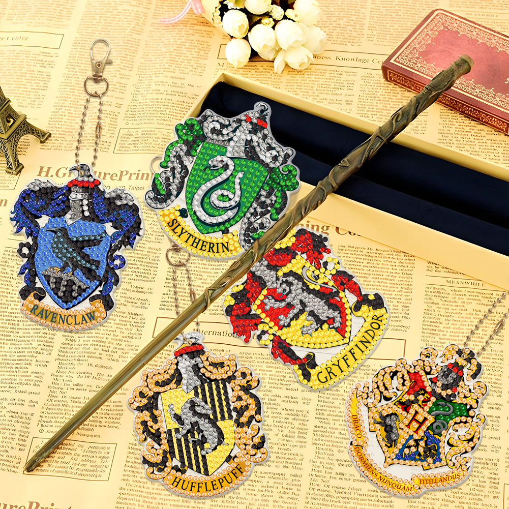 Diamond Painting Harry Potter Keychains 5 pcs