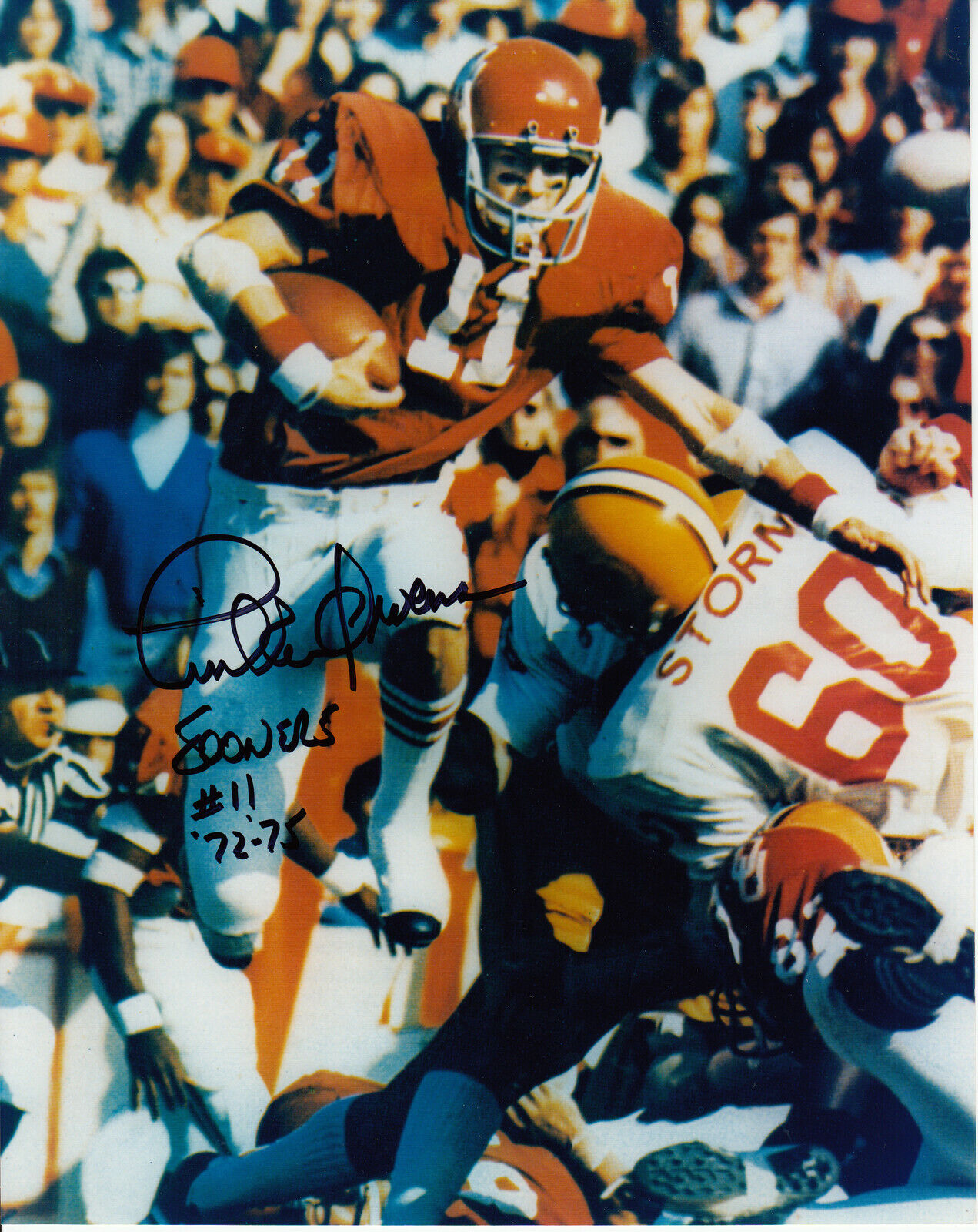 Tinker Owens #3 Photo Poster painting 8x10 Signed w/ COA Oklahoma Sooners 031719