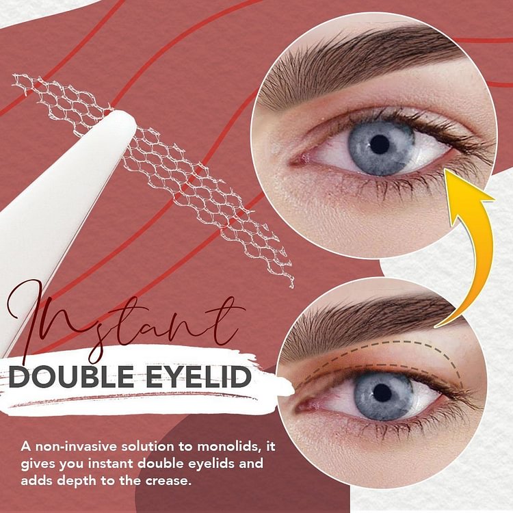 GLUE-FREE INVISIBLE DOUBLE EYELID STICKER - FREE SHIPPING