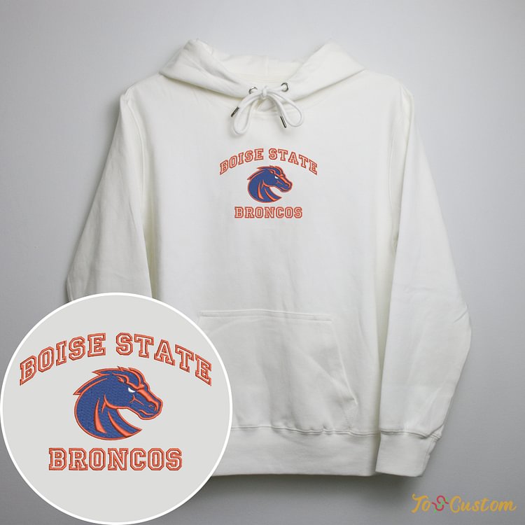 TOSCUSTOM™ NCAA Boise State Bronco Team Custom Embroidered Sweatshirts