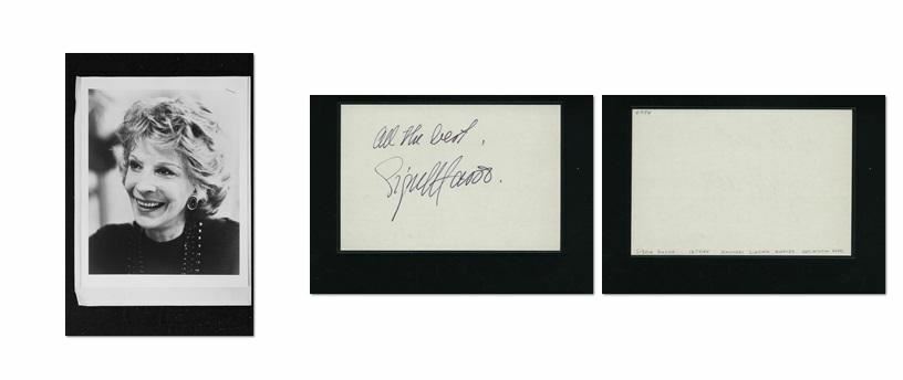 Signe Hasso - Signed Autograph and Headshot Photo Poster painting set