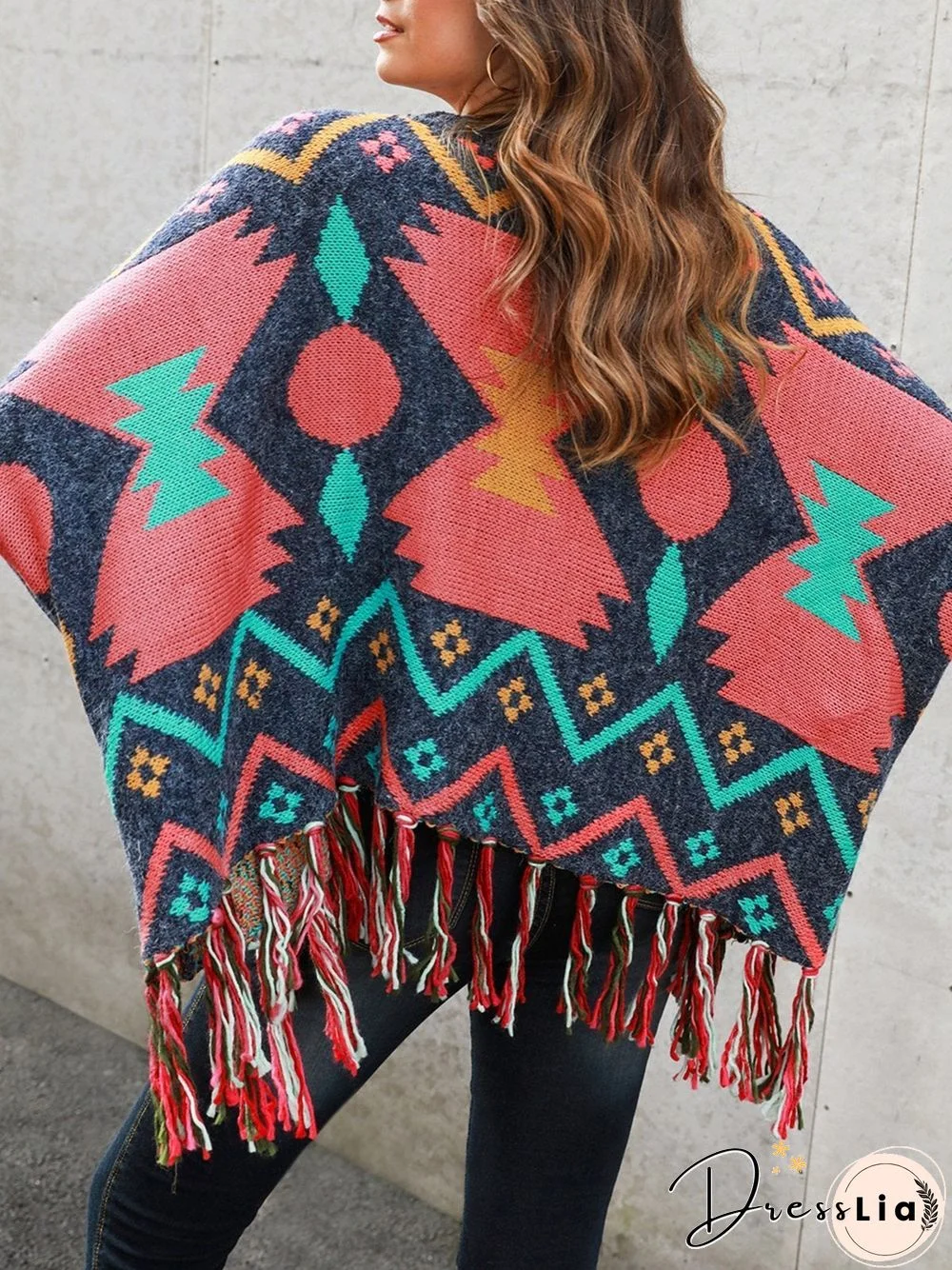 Shift Long Sleeve Tribal Boho Sweater
