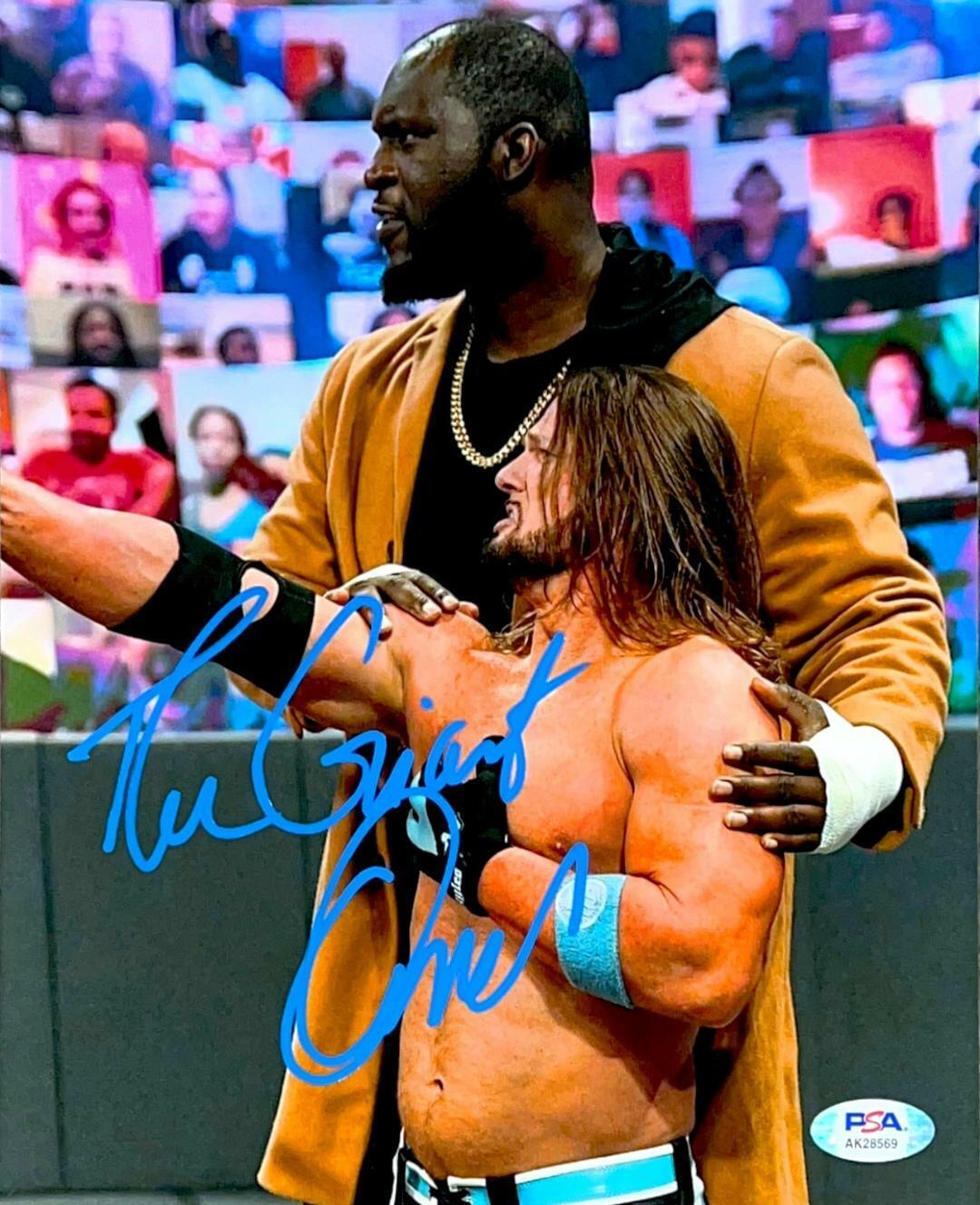 WWE THE GIANT OMOS HAND SIGNED AUTOGRAPHED 8X10 Photo Poster painting WITH PROOF AND PSA COA 20