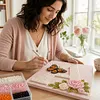 DIY Pearl Painting - Handmade Self - Adhesive Pearls - Alphabet