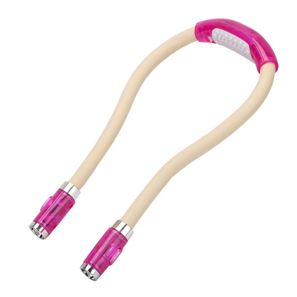 

LED Flexible Handsfree Hug Neck Book Torch Flash-Night Light, Pink, 501 Original