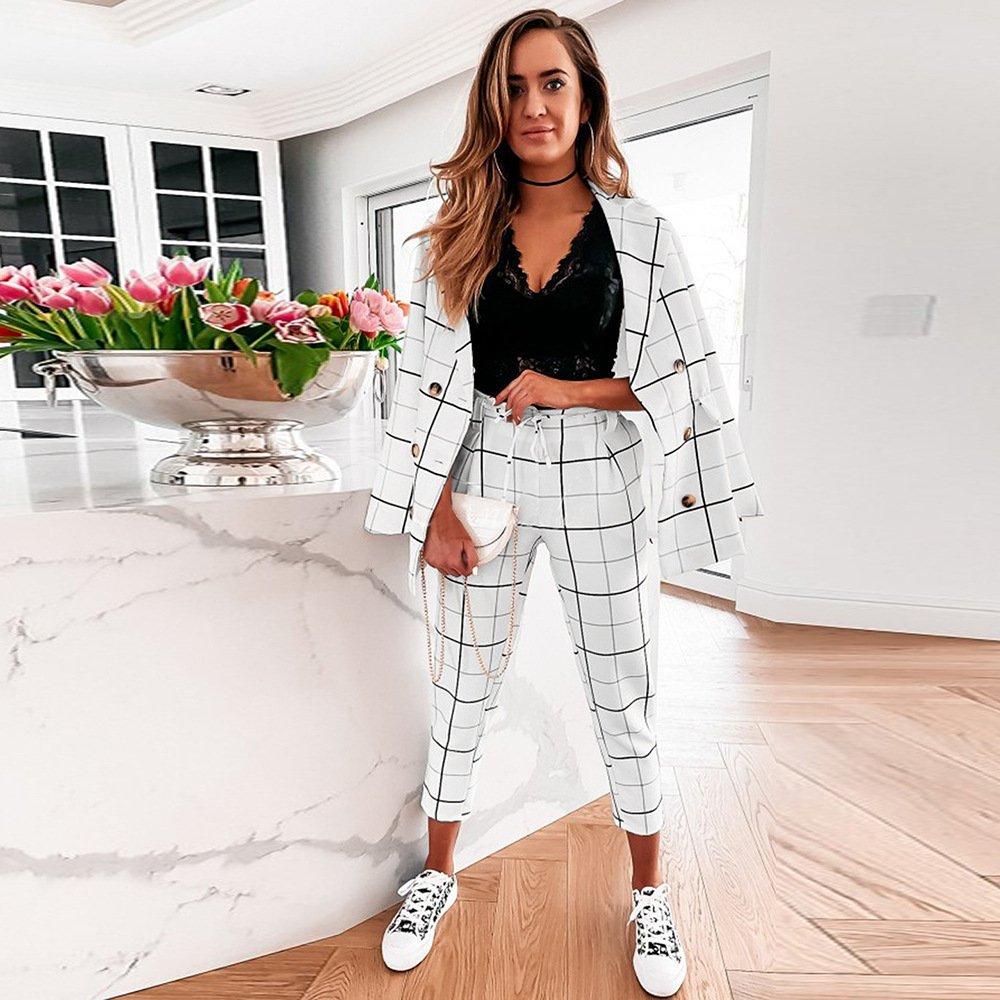  thdmladies Two-piece Plaid Suit thedmladies