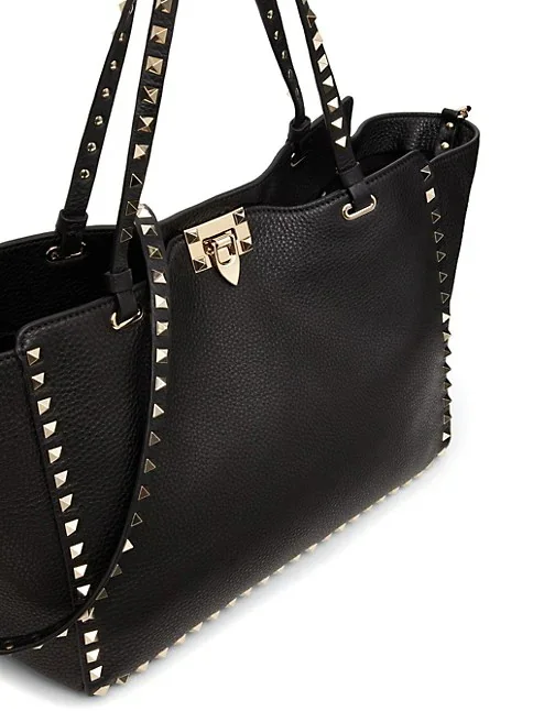 Valentino Garavani Medium Grainy Calfskin Rockstud Bag