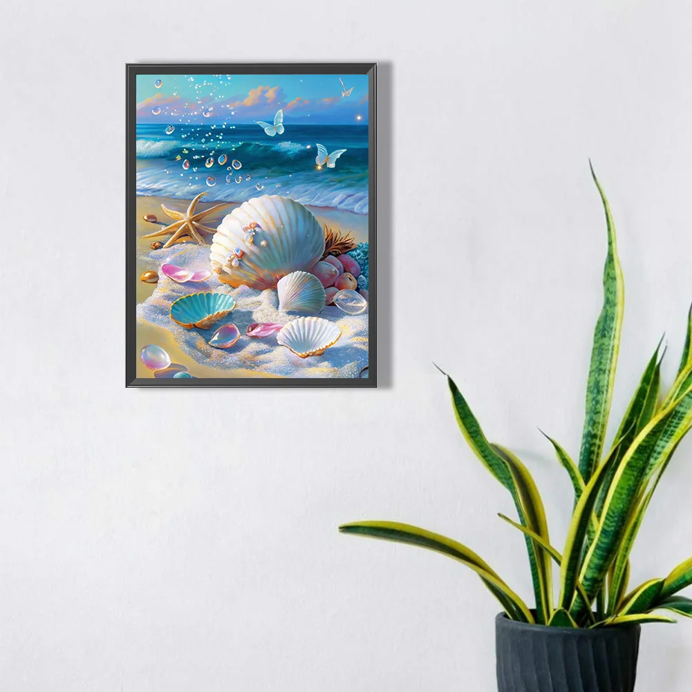 Diamond Painting - Full Round Drill - Beach(30*40cm)