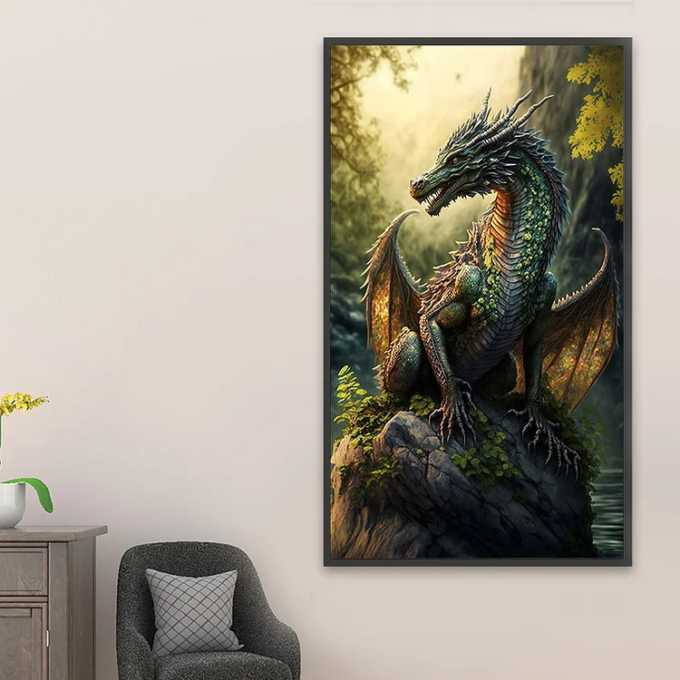 Full Round Drill Diamond Painting - Western Dragon - 40*40cm