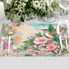 (42.5*29.5cm)Hummingbird Diamond Painting Placemats Heat Resistant Table Mat for Beginners