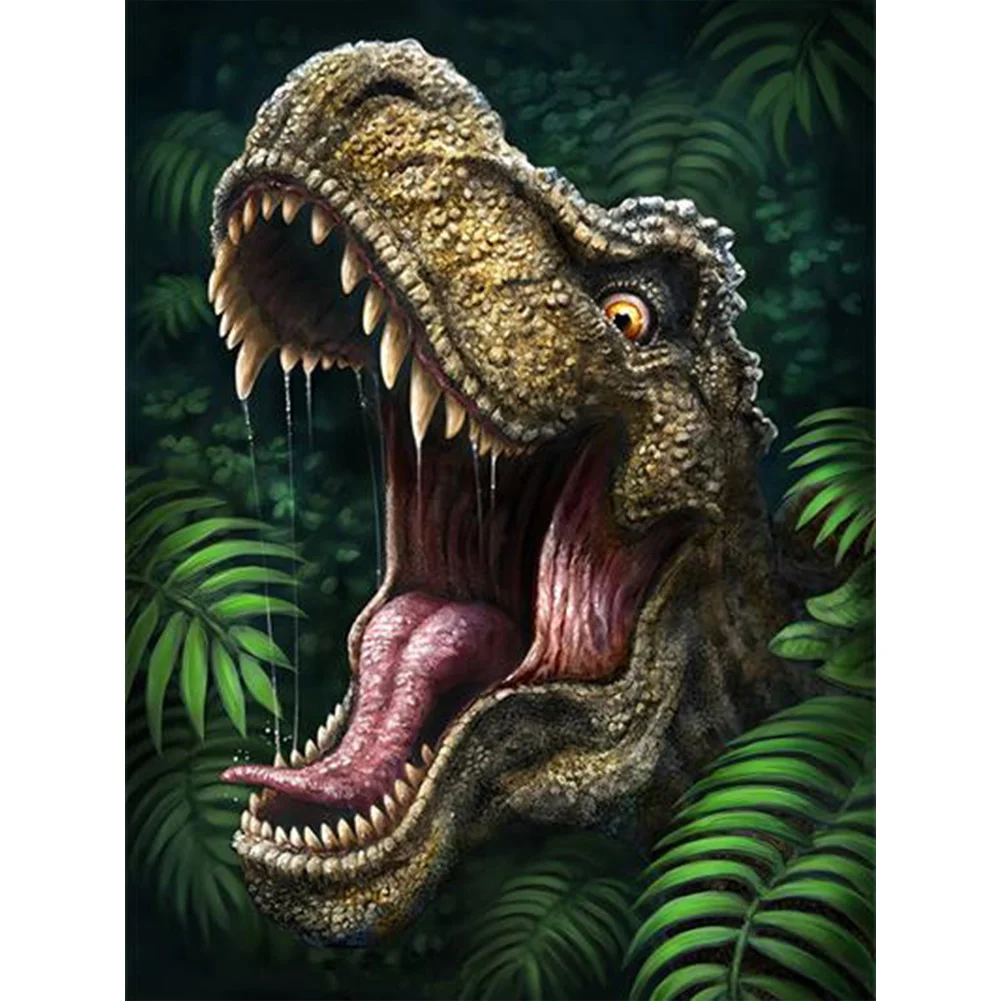 Dinosaur 50*40cm(canvas) full round drill diamond painting