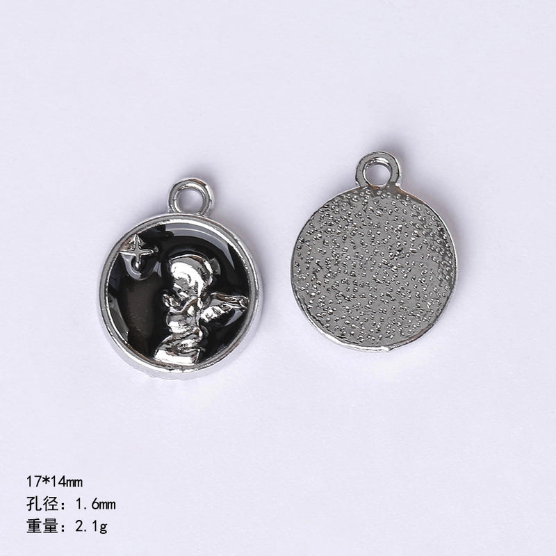 20 PCS/Package 22 * 9mm Alloy Cherry Heart Shape Rose Pendant Jewelry Accessories