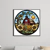 Diamond Painting -DIY Round Drill Sunflower House