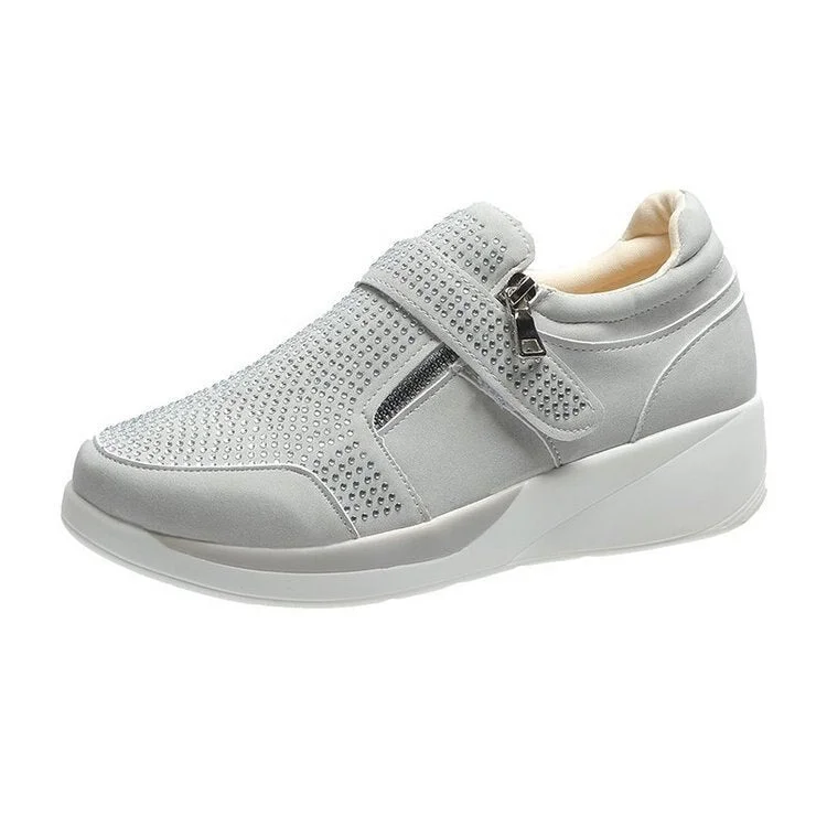 NEW Women's Wedges Sneakers Vulcanize Shoes Sequins Shake Shoes Fashion Girls Sport Shoes Woman Sneakers Shoes Woman Footwear