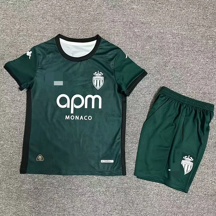 Kids Monaco Away Kit 24/25 Football Jersey 1:1 Thai quality mysite Money