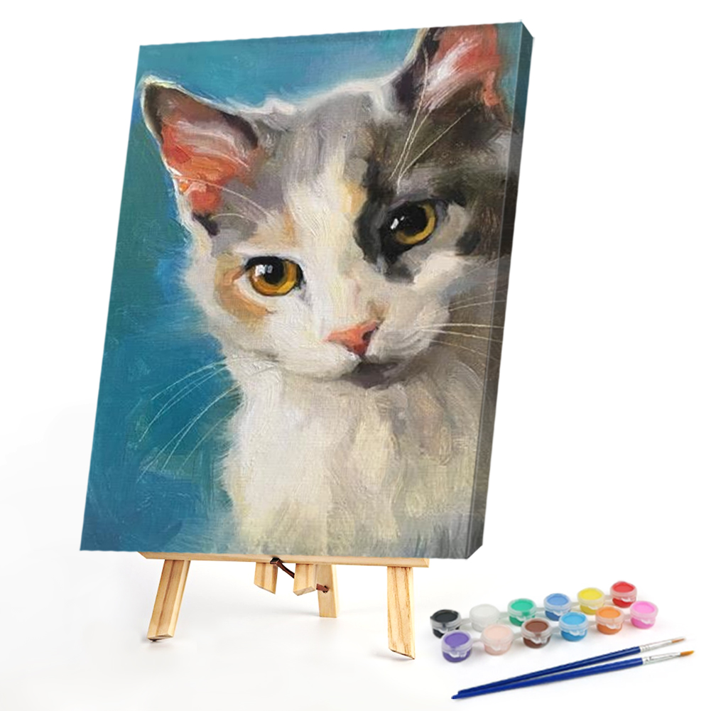 

40*50CM - Paint By Numbers - Cat for Home, 501 Original