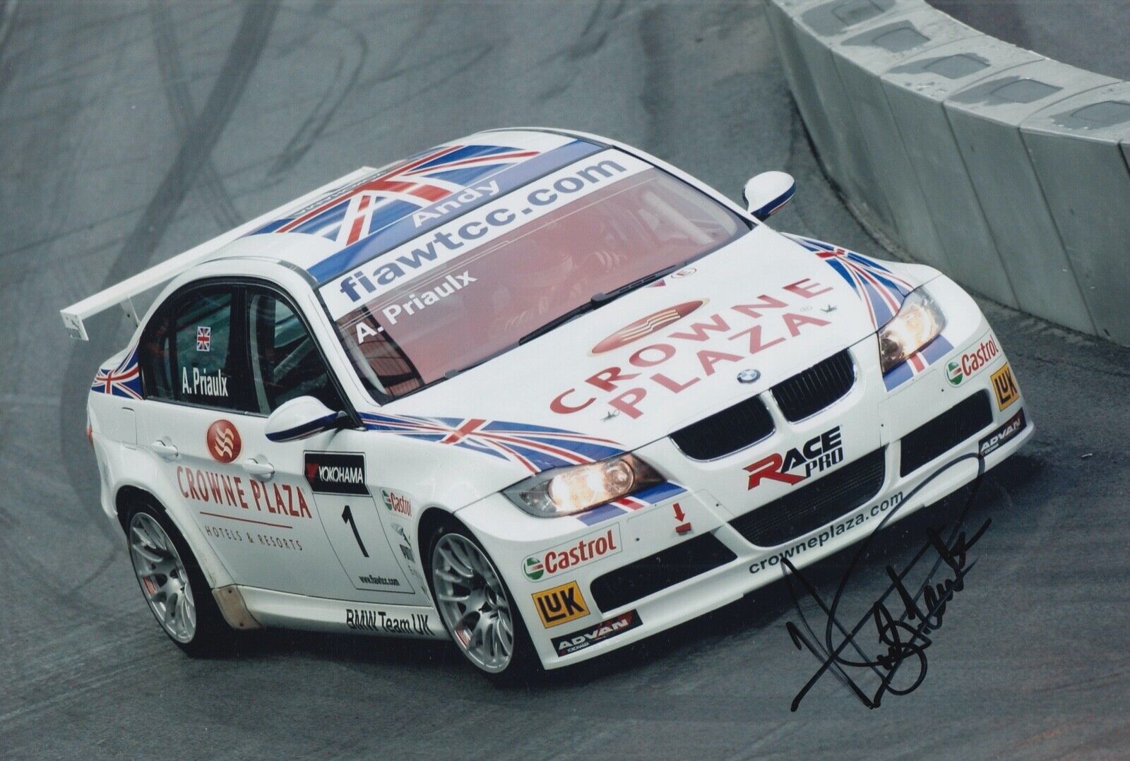 Andy Priaulx Hand Signed 12x8 Photo Poster painting Touring Cars Autograph BMW Racing 12