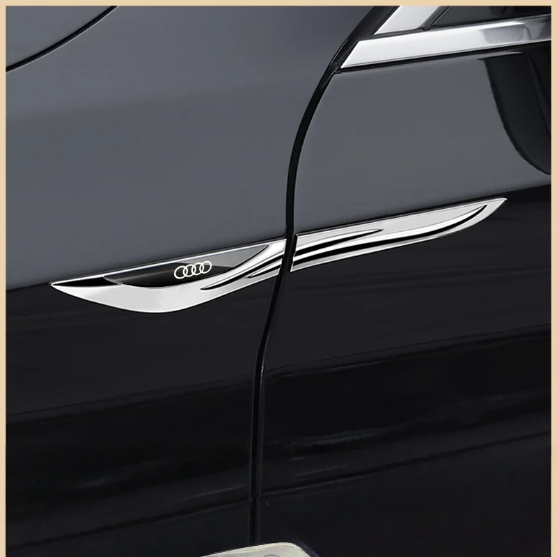 Car metal badges and side stickers