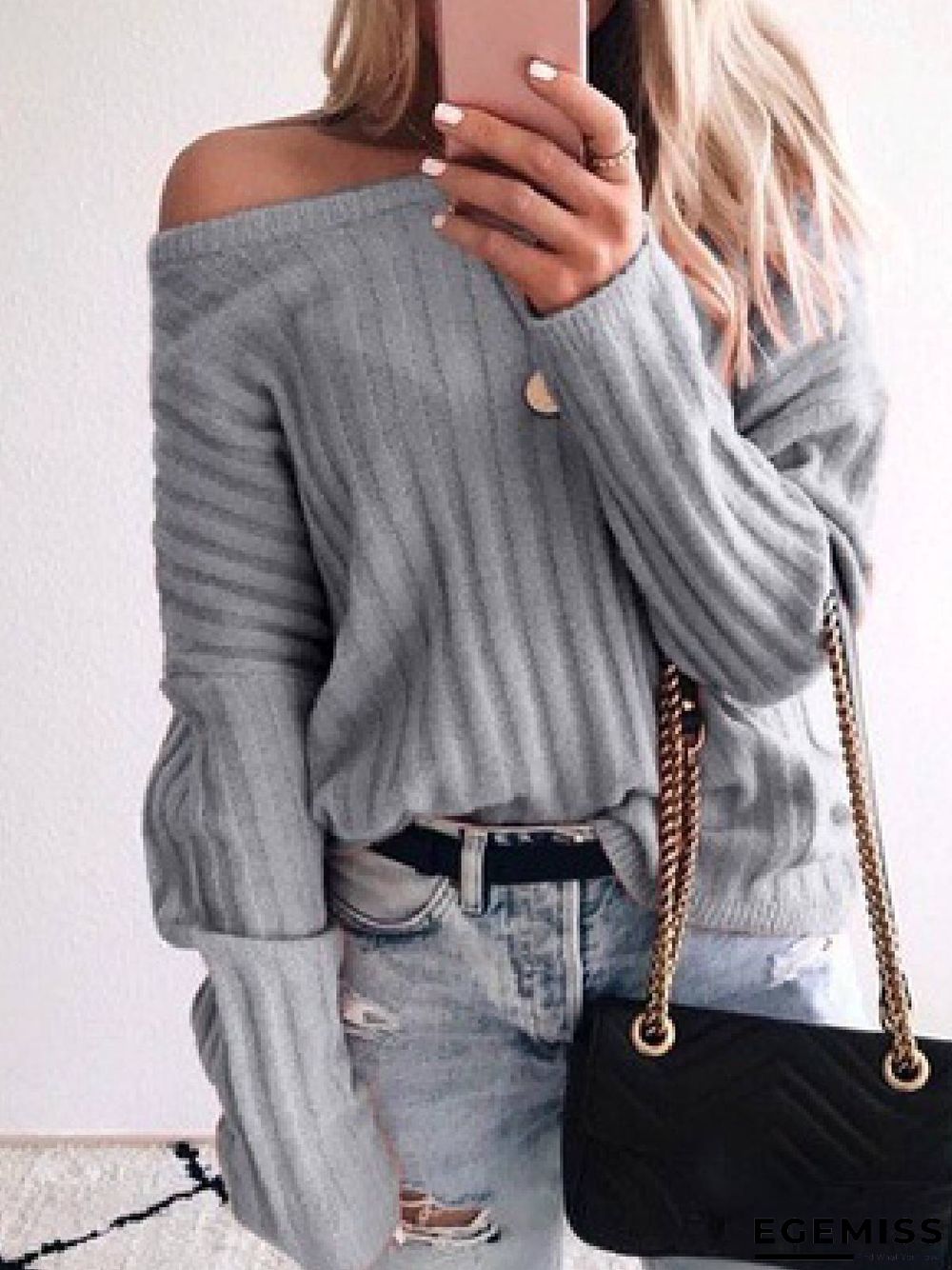 Casual Round Neck Sweater | EGEMISS