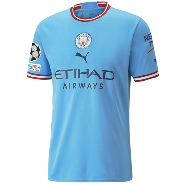 Puma Manchester City Bernardo Silva Home Jersey w/ Champions League ...