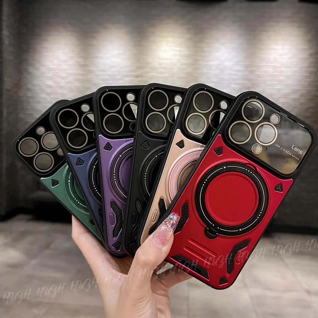 New Apple anti-fall large window stand mobile phone case