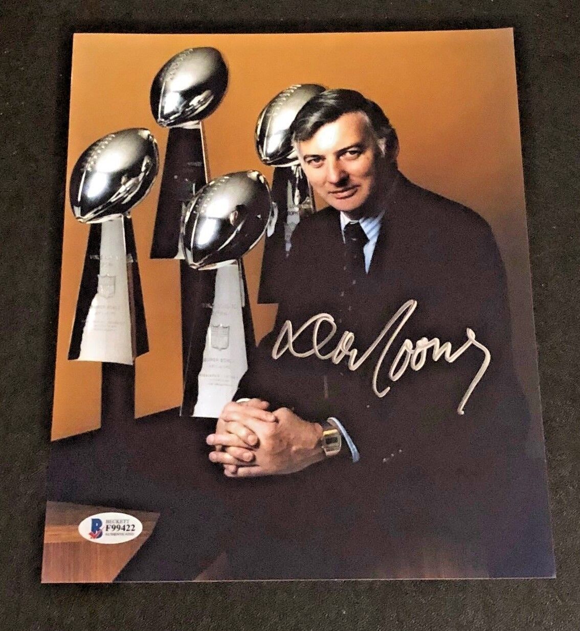 DAN ROONEY SIGNED 8X10 PITTSBURGH STEELERS Photo Poster painting BECKETT CERTIFIED #3