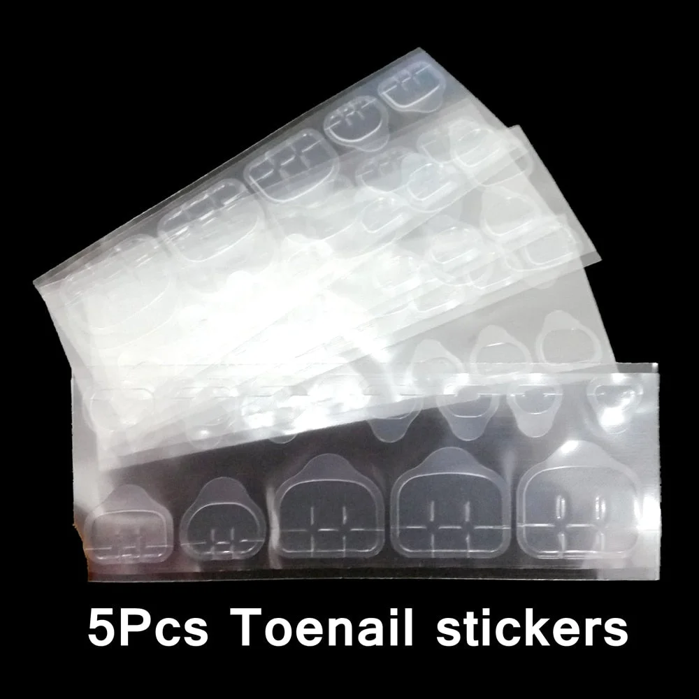 1/3/5 Sheets Transparent Pink Self Adhesive Sticker For Nails DIY Jelly Glue Sticker Nail Art Tape Full Cover Manicure Tool-Nail Inspo