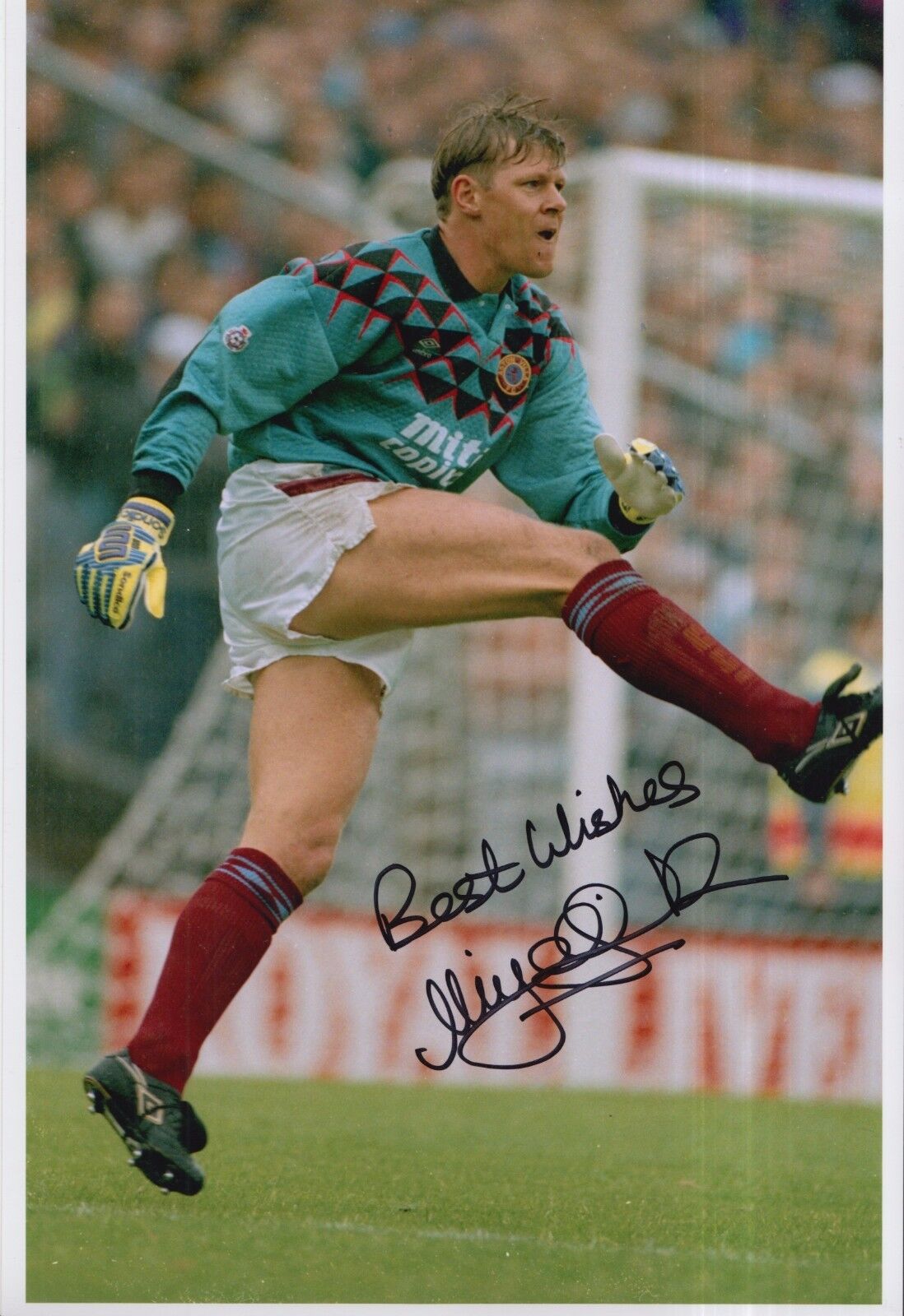 Nigel Spink Hand Signed Aston Villa 12x8 Photo Poster painting 2.